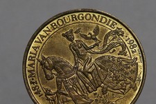 ? ?? BELGIUM 1982 MEDAL BRUGGE 50 BOURGONDIER BRASS 35mm B88 #2917