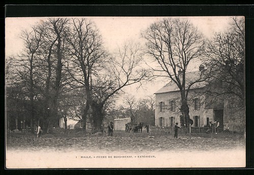 Cpa maule ferme bois henri - maule,, bois-henri