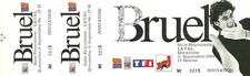 RARE / TICKET BILLET DE CONCERT - PATRICK BRUEL : LIVE A LAVAL ( FRANCE ) 1994