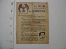 WWII Leaflet Propaganda War THE BANKRUPTCY OF COMMUNISM ww2 Drawings SENNEP