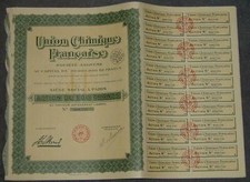 Union Chimique Francaise Societe Anonyme 1930
