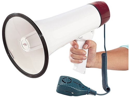 Mégaphone avec micro - avec,