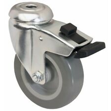 Roulette pivotante sur œil avec blocage - polyuréthane - diamètre 50 mm TENTE