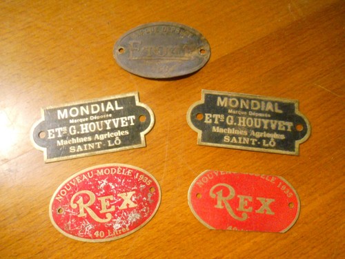 Lot plaques laiton - lot,
