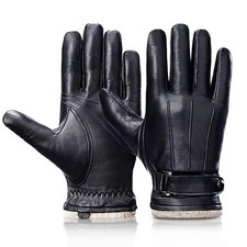 Gants d'hiver en cuir de