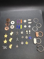 Lot Of 39 Weight Watchers Charms/Key Rings/Stars Key Pound Color Bars Used WW