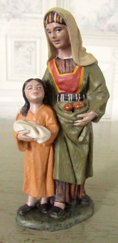 Personnage crèche paysanne - crèche, et