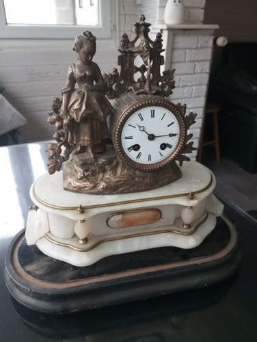 Anciene horloge cheminée - horloge, de