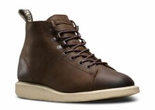 Dr Martens 7 Trou Les Bottes Marron Foncé 21789201 Doc Doublé