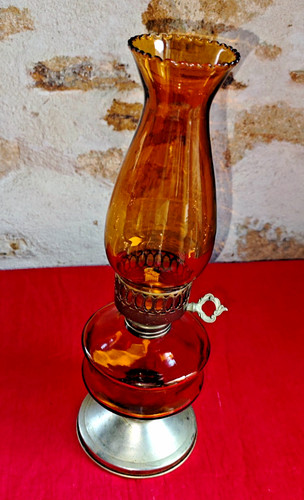Lampe pétrole vintage - à,