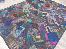 Couvre-lit Patchwork Noir