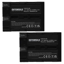 2 Batteries pour Pentax K10D K20D 1900mAh 7,4V