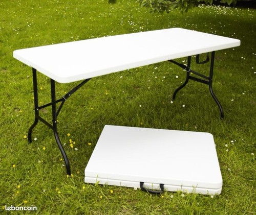 Table pliante blanche 70x190