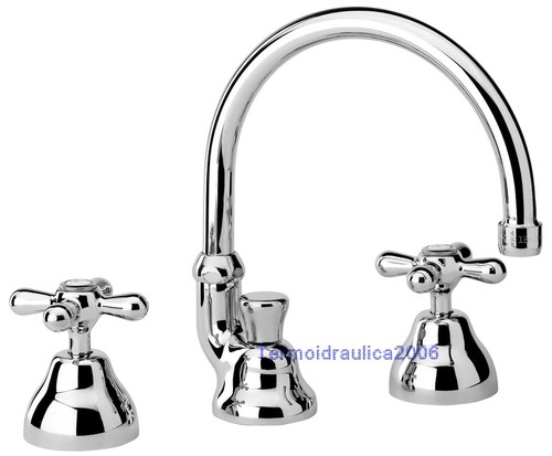 Robinet lavabo trous retro - robinet,