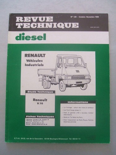 Revue technique renault b70 - revue,