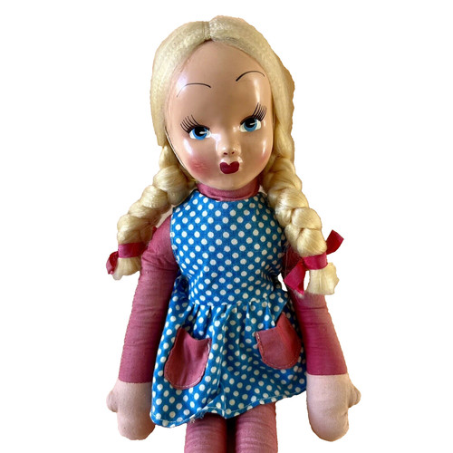 Poupée ancienne vintage looby - vintage,