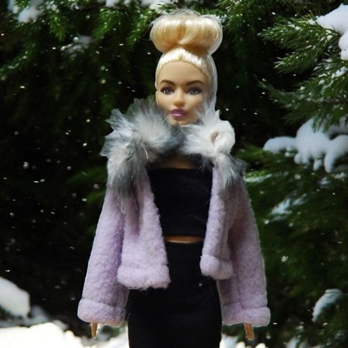 Veste polaire violette faite