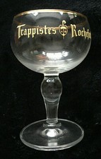 TRAPPISTES ROCHEFORT elegant stemmed Belgian beer glass CAMRA Home Bar - VGC