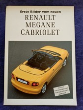 Renault Megane Cabriolet Convertible Brochure Sheet 1.1997