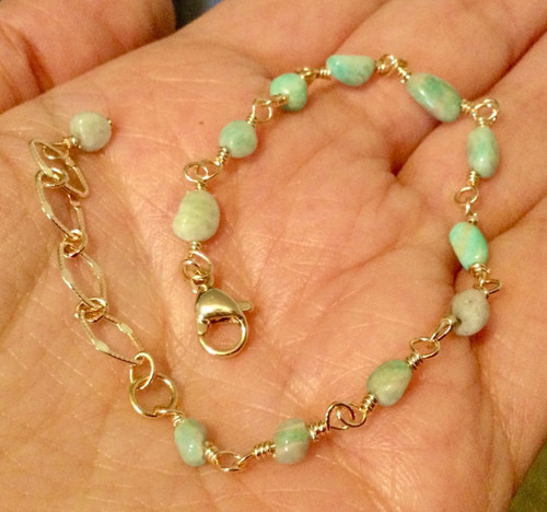 Lot amazonite plaqué - lot, amazonite-plaqué