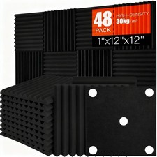 Lot de 48 panneaux acoustiques