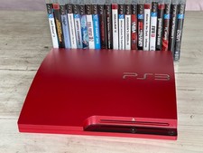 Sony PS3 Slim Red Scarlet Limited Edition SSD 1 To+manettes+Move+eye+jeux