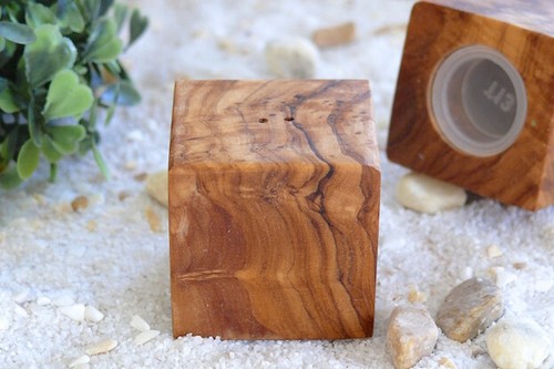 Salière cube bois - cube,