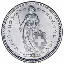 Suisse 2 francs 1909 B argent
