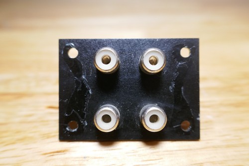 Bornier rca pour - rca, ampli