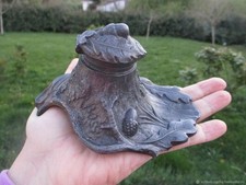 Encrier ancien signé par