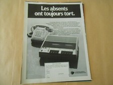 1980 Advertising Absentees Are Always Wrong Single Answering Machine