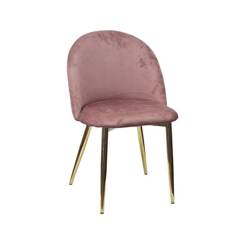Chaise velours rose - en,