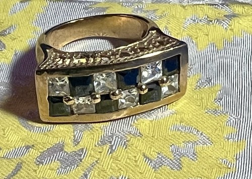 Bague plaqué sertie de - bague, or