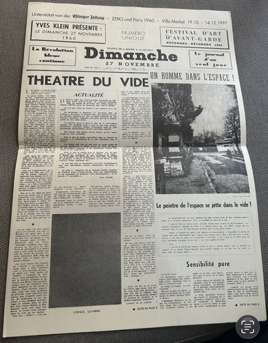 Yves klein dimanche 27 - yves, le