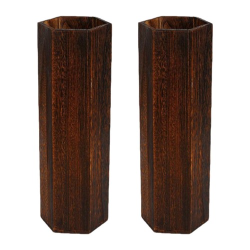Porte parapluies bois - 2x,