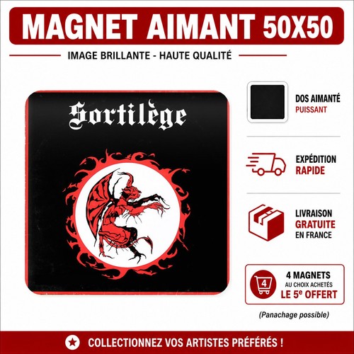 Magnet sortilège 5x5 cm - v2,
