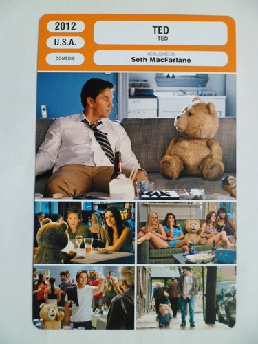 Carte fiche cinema 2012 ted - fiche,