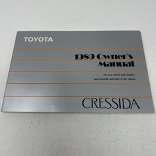 1989 Toyota Cressida Owners Manual User Guide Reference Operator Book