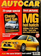 AUTOCAR MAGAZINE 31-JAN-01 - Ibiza Cupra R, Ford Mondeo ST200, Mitsubishi Evo