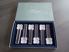 Lot de 6 repose-couteaux en cristal, de Cristal J.G. Durand, Cristal D'Arques