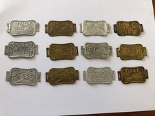 12 plaques de vélo taxe