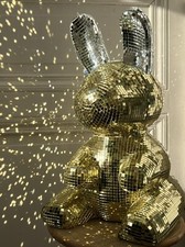 Lapin, bunny, rabbit disco miroir déco.