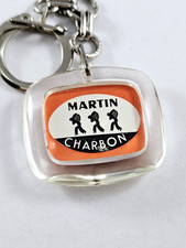 KEYCHAIN - MARTIN CHARCOAL - Vintage 1960s Ball Stove Fuels -