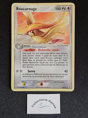 Carte pokémon roucarnage - carte,