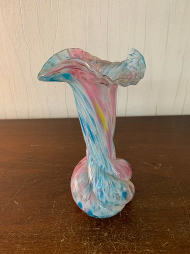 Vase verre polychrome - ,