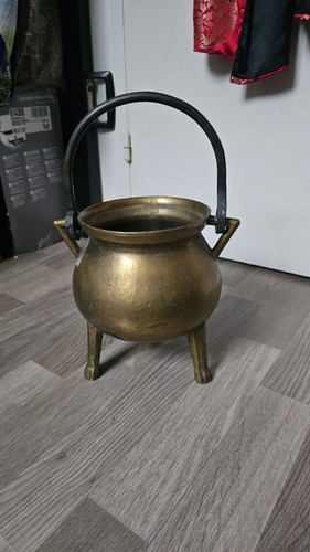 Chaudron bronze tripode 19 - bronze,
