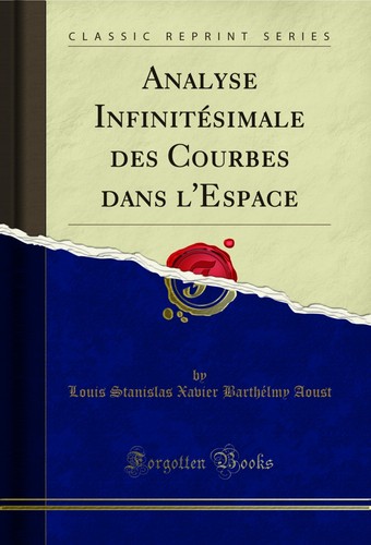 Analyse infinitésimale des - analyse,