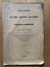 Venance PAYOT. Oscillations des quatre grands glaciers de la vallée de Chamonix