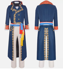 Movie Napoleon Bonaparte Costume French Emperor Cosplay Blue Uniform Hat