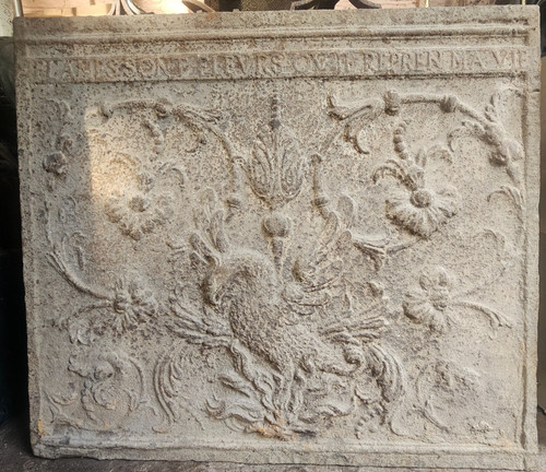 Plaque cheminée 84 cm - plaque,